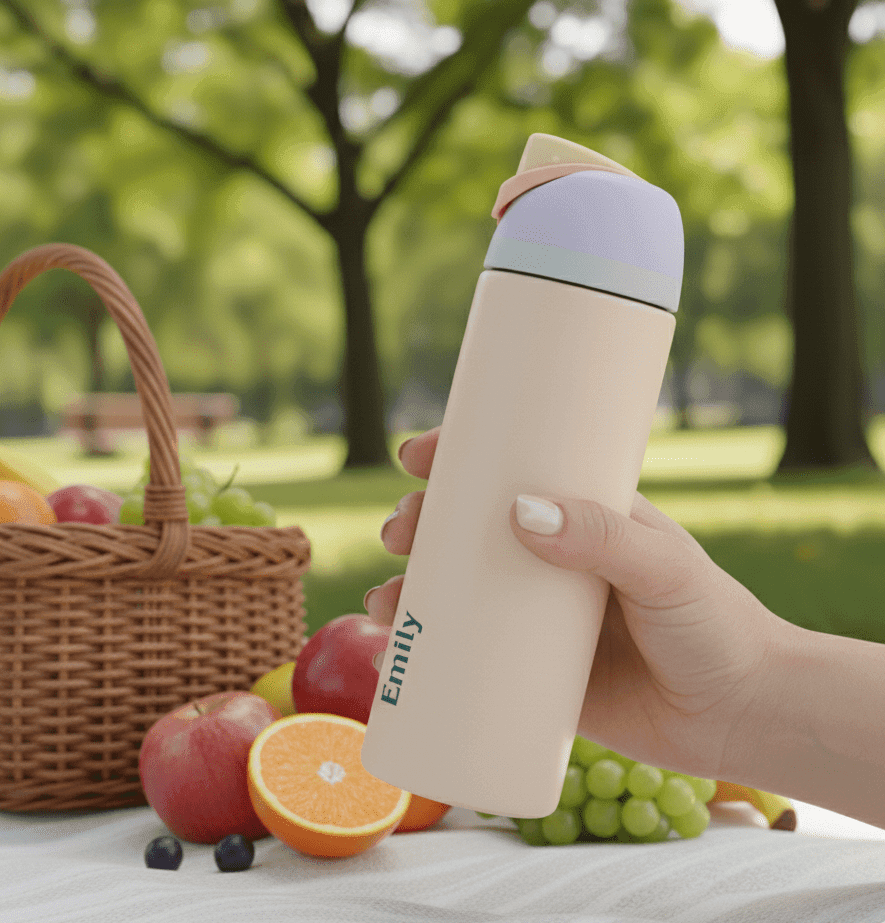 Custom Print on Stainless Steel Insulated Water Bottle