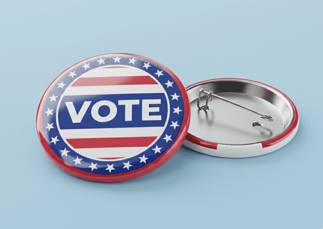 3 inch pin - custom vote your voice