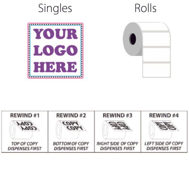 2 Inch Clear Bopp Square Labels