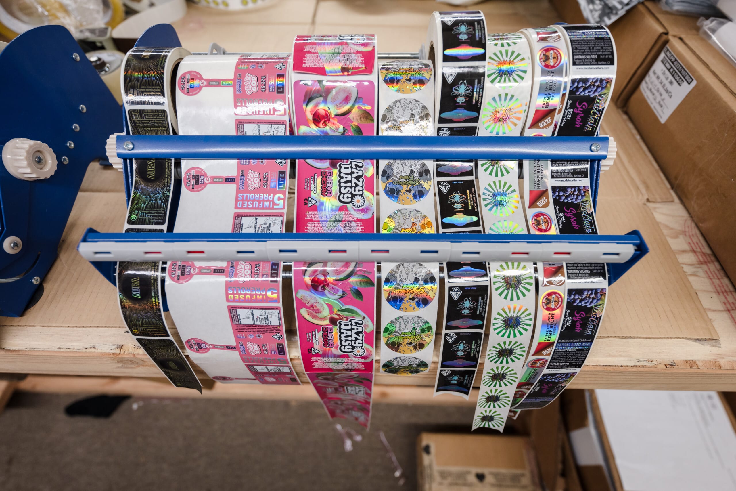 2.5" x 4" Inch White Bopp Labels - Image 2