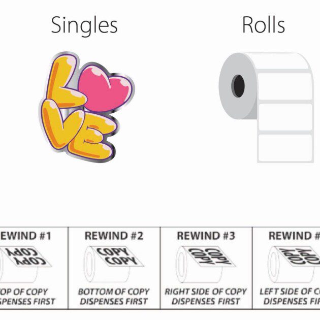 Any Custom Shape 4” x 4” Inch Silver Bopp Labels