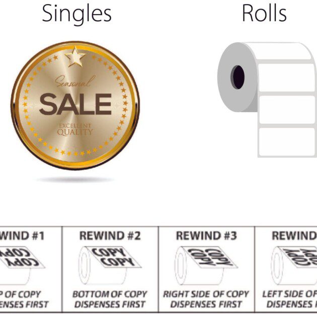 1 Inch Silver Bopp Circle Labels