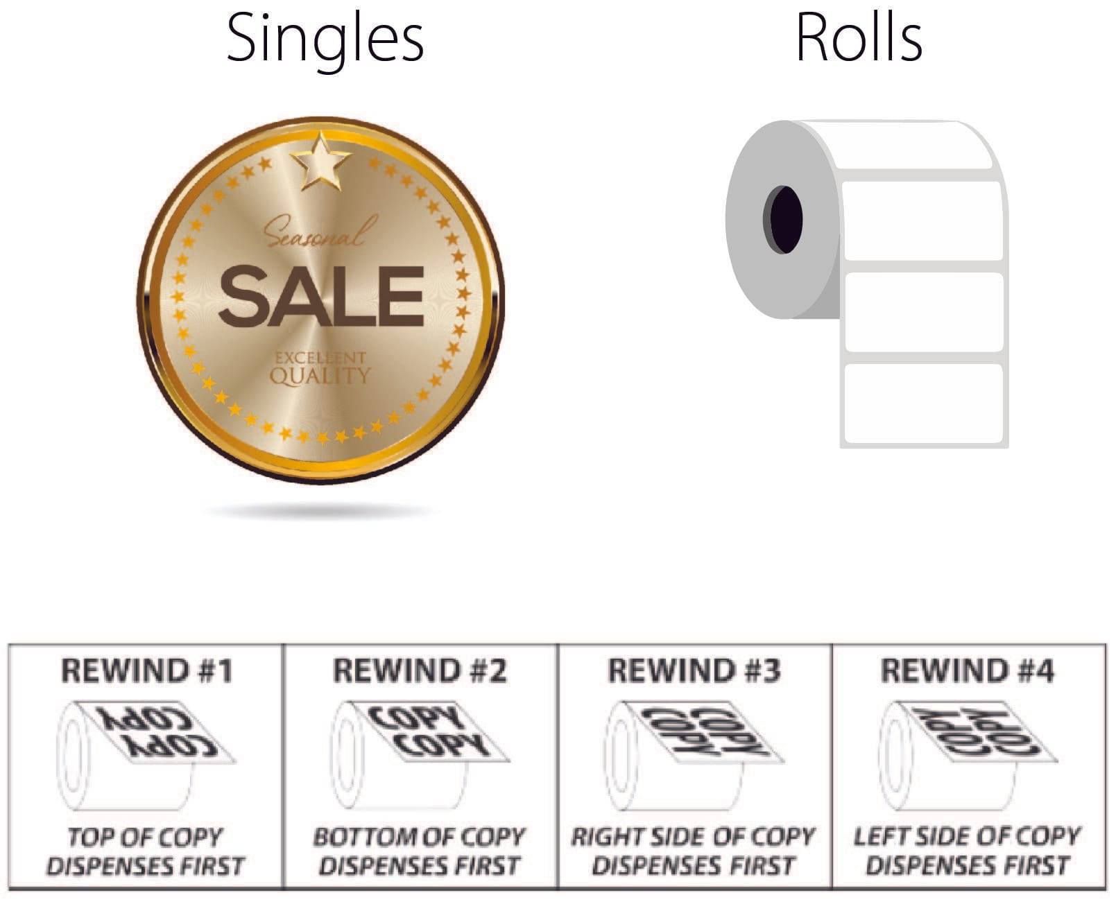 1 Inch Silver Bopp Circle Labels