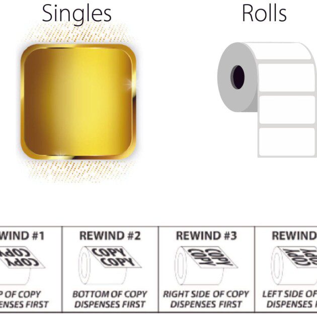 2 Inch Silver Bopp Square Labels