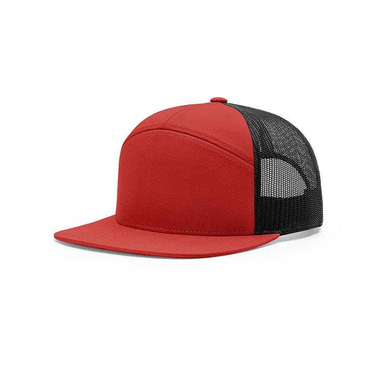 7 Panel Mesh Back Trucker Cap w/ Snapback Closure - Image 2