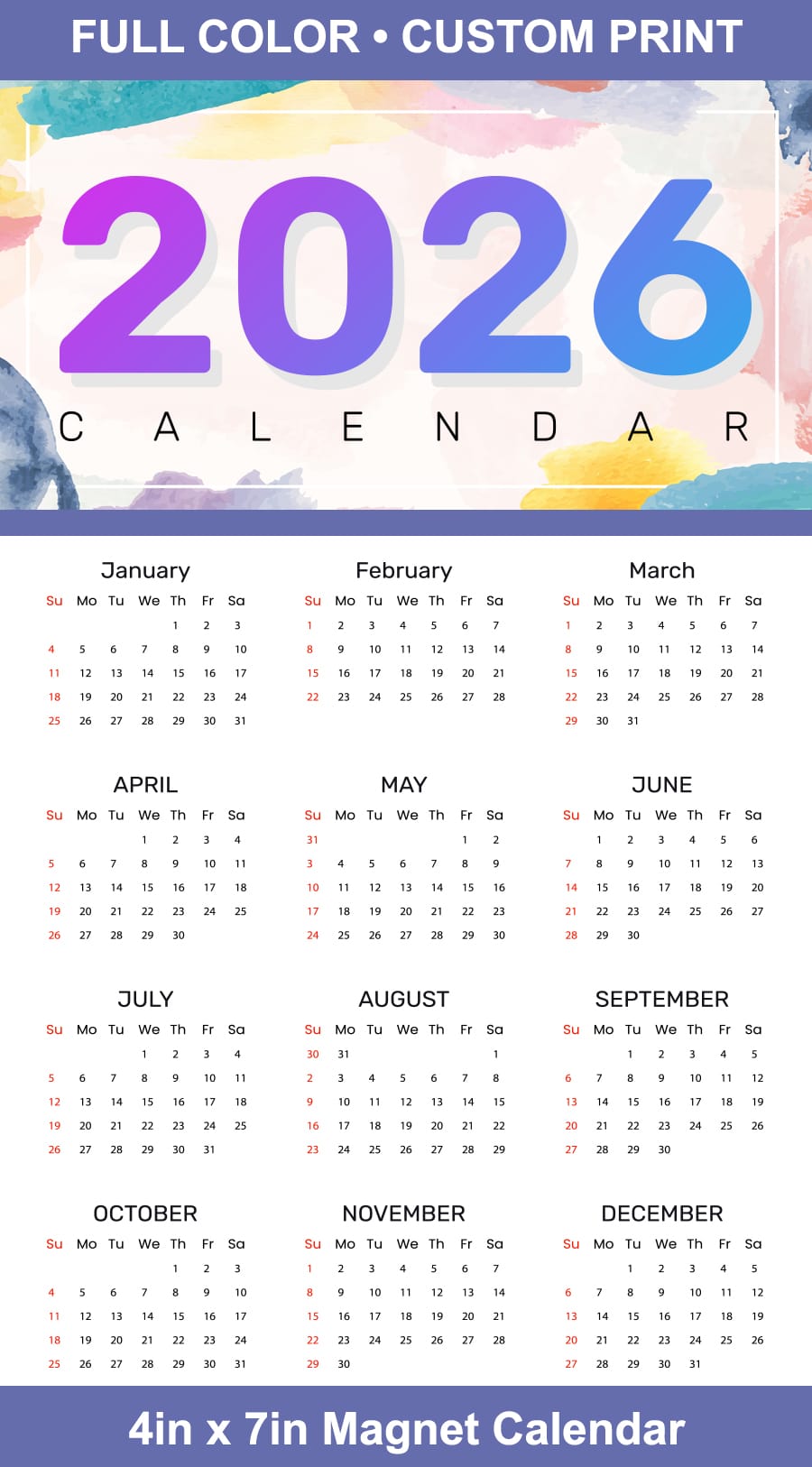 Schedule Calendar Magnets